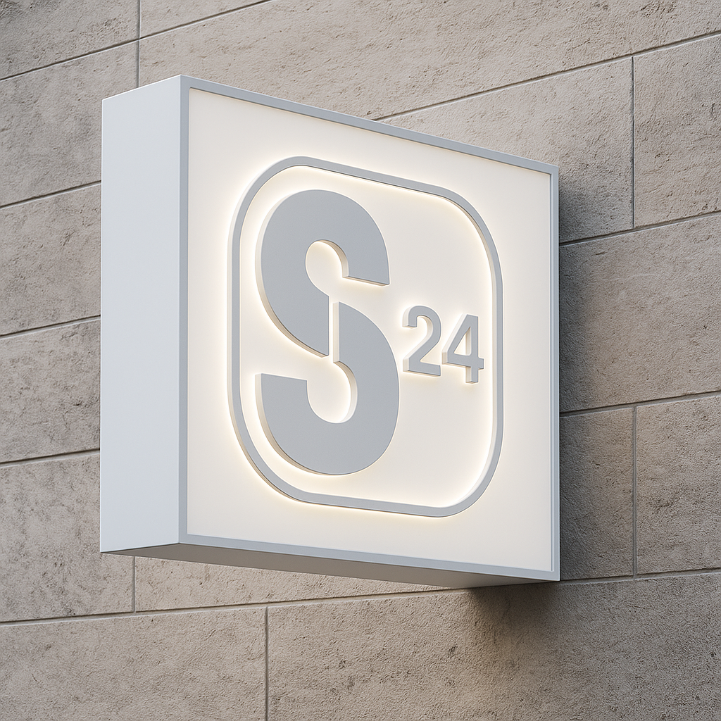 Leuchtkasten mit 3D-Elementen – individuelle Leuchtreklame mit Tiefenwirkung