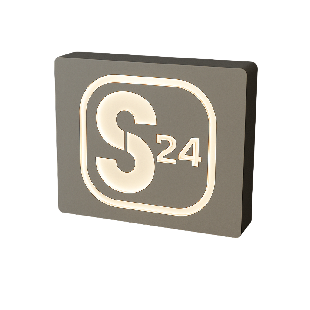 Negativ geschnittene Leuchtschilder – exklusive Lichtwerbung mit Durchbruch-Effekt