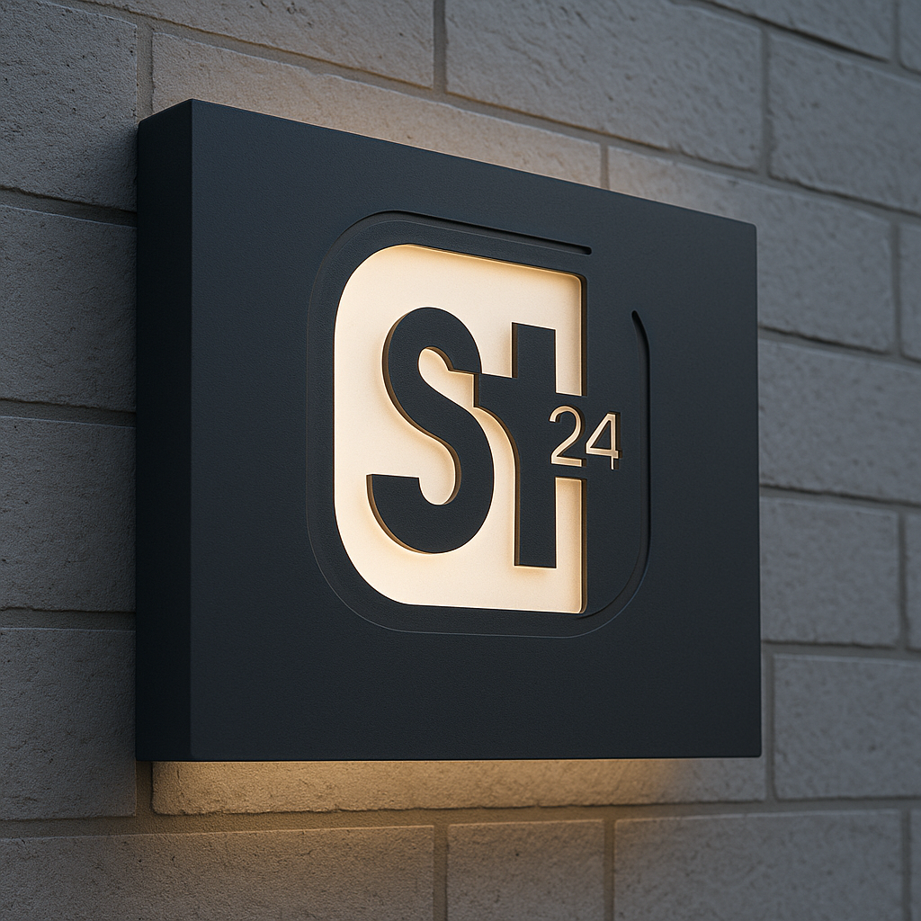 Negativ geschnittene Leuchtschilder – exklusive Lichtwerbung mit Durchbruch-Effekt