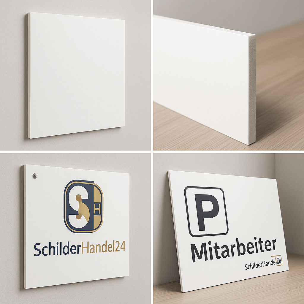 Hartschaumschild bedruckt – leicht & preiswert