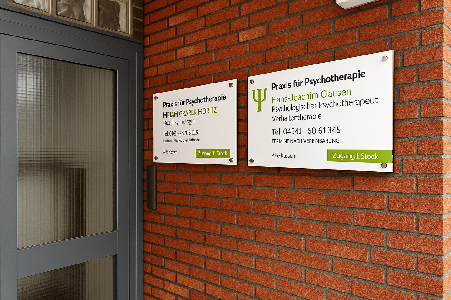 Firmenschild aus Acryl mit Logo – Individuell gefertigt für Innen & Außen