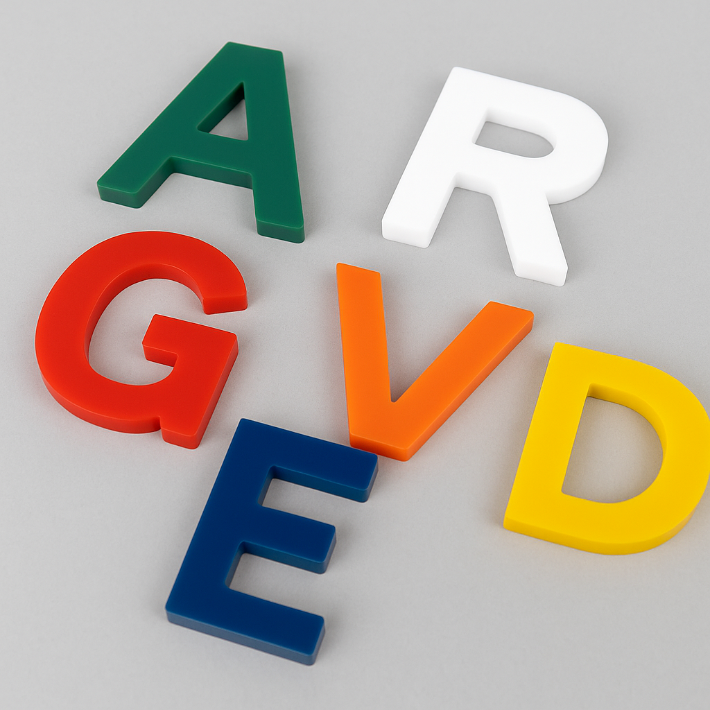 3D Buchstaben aus Acryl – individuell gefertigt & langlebig