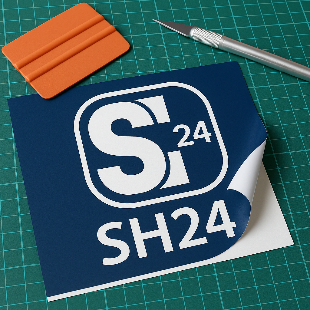 Plotterfolie / Folienschrift – individuell geschnitten & einfarbig